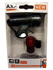 AXA Compactline 35 Fahrradbeleuchtung Set StVZO USB Wiederaufladbar Front