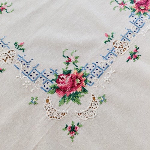 Mitteldecke tischdecke rosen - mitteldecke,
