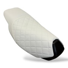 Sitzbankbezug  Speedfight 1-2 Peugeot Premium Rauten Muster Weiß