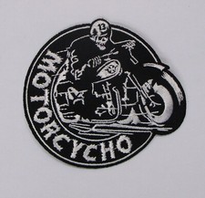 Motorcycho  Aufnäher Patch Biker Cafe Racer Oldschool Kutte Reaper Rock`n Roll