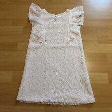 Festliches Kleid Hochzeit Schulanfang Weiß Spitze H&M 122 128 Mädchen Sommer