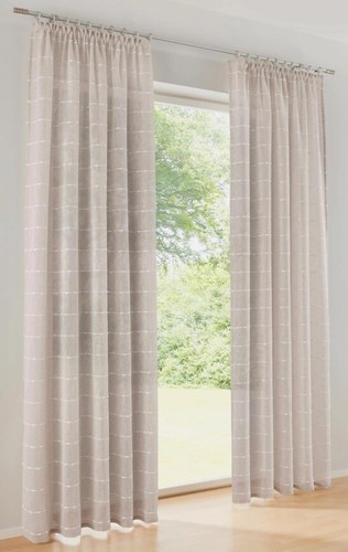 Gardine grau 175 135 cm - grau,