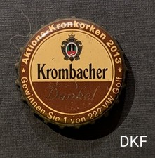 Kronkorken Krombacher Dunkel Aktion 2013 Gewinnen Sie 1 Von 222 VW Golf