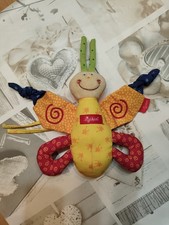 Sigikid Greifling Stofftier Schmetterling Bunt ca. 21 cm. mit Rassel, Knistert