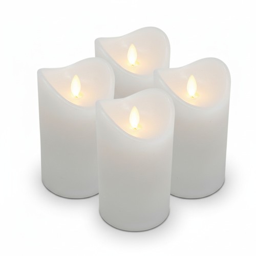 Led echtwachs kerzen set - kerzen, mit