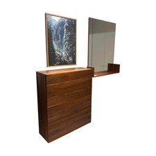 Team 7 Kommode Schuhschrank Cubus Nussbaum Naturöl 