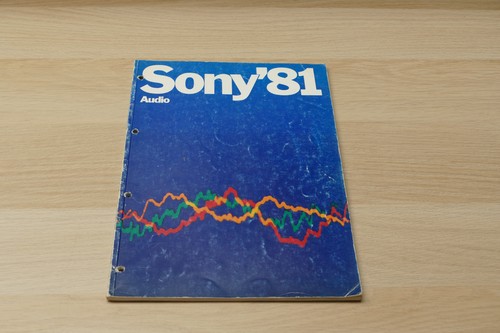 Sony 1981 vintage katalog mit - sony,