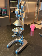 Designer, Orangenpresse Citrus Zitronen Orangen, Hebel Presse Stahl Aluminium 