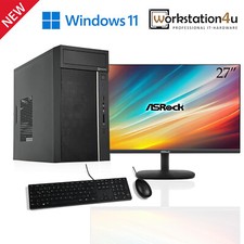 Business PC Komplett Set - 27" IPS 100Hz Monitor, Intel Core i7 10700 UHD Grafik