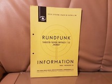 RFT Rundfunk Transistor Taschenempfänger "Mikki" Information Service