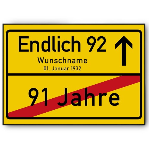 Geburtstag ortsschild - geburtstag,