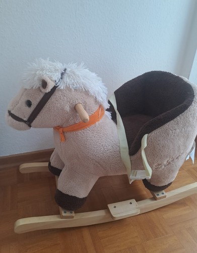 Schaukelpferd bieco plusch - schaukelpferd,