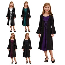 Mädchen Uniform Karneval Kleid Bühnenauftritt Mittelalter Kostüm Kinder Robe
