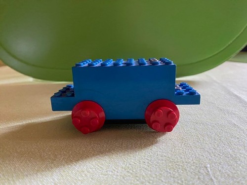 Lego eisenbahnmotor blau - lego,