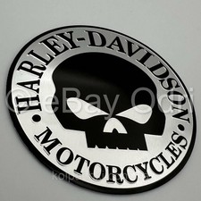 1 x 3D Harley Davidson Derby Willie G Skull Schädel Totenkopf Emblem Logo Alu