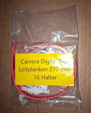 Carrera Go/Digital 143 4 Leitplamken 370 mm mit 16 Halter Rot
