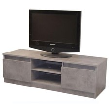 TV-/Phonorack Marmor-Nachbildung grau Fernsehschrank TV-Schrank Phonomöbel 