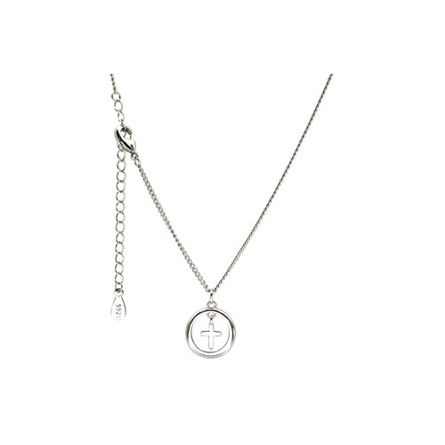 Halskette kreuz ring - in,