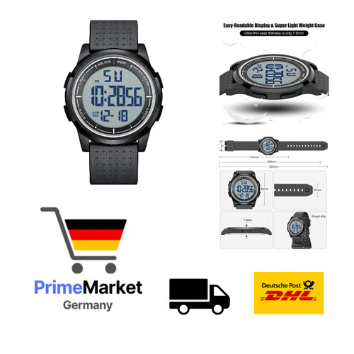 Ultradünne sport digitaluhr - ultradünne,