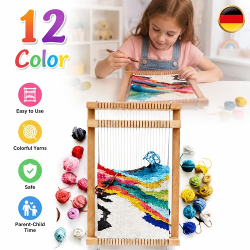 Holz webstuhl kinder set - holz,