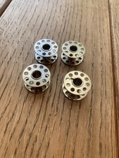 4 leere Garnrollen Metall, Spule Metall