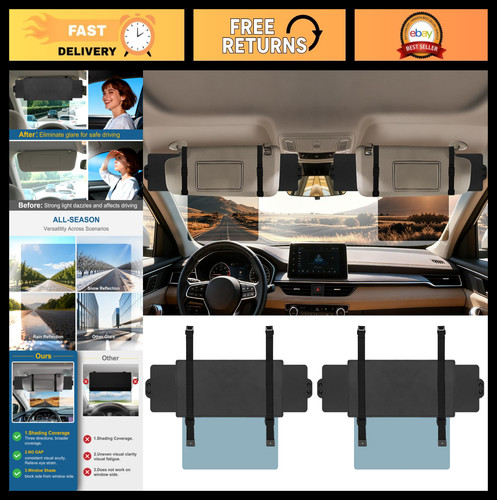 Car sun visor extender - car,