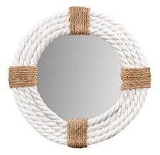 Spiegel Ø30cm Rund Weiß
