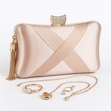 Abendtasche Clutch Roségold