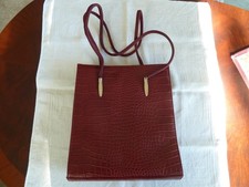 Damentasche  weinrotes Leder