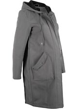 JACKE SCHWANGERSCHAFT UMSTANDS JACKE mit KAPUZE NEU Gr. 40 42 46 GRAU ANTHRAZITH