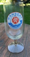 Hanseat Bierglas, Rostocker Brauerei, 0,25l, 1970er Jahre - Sammlerstück