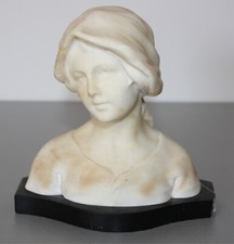 Jugendstil Mädchenbüste auf Sockel Fritz Kochendörfer