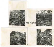 4x Orig. Foto zerstörte