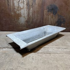 Alte Zinkwanne Waschwanne Pflanztrog  Pflanzkübel mit Abflussloch / L117 B49 H21