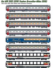 Models World MW2102 8er Set Personenwagen SNCB/SBB Ep. VI 1:87 Spur H0
