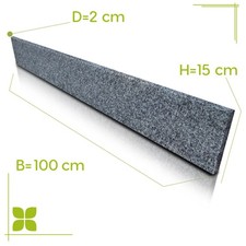 Setzstufe Treppenstufe Stufe Treppe Granit G654 Anthrazit geflammt 100x15x2 cm