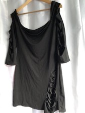 ? Ausgefallenes Sexy -Minikleid ? Stretch  Ähnlich Slinky Gr: M-L Schwarz Neu!
