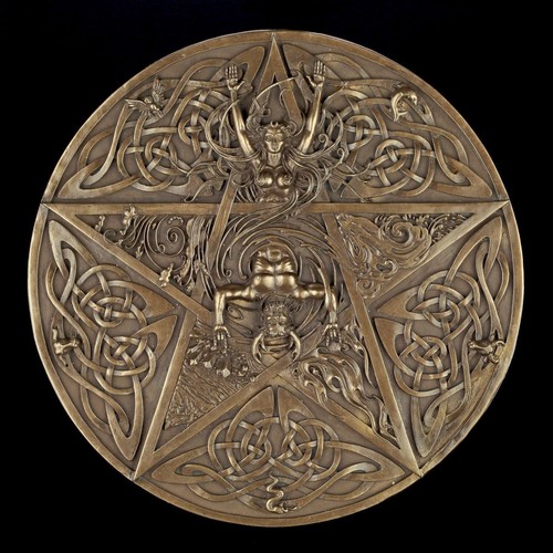 Wandrelief gehörnte gott - wandrelief,