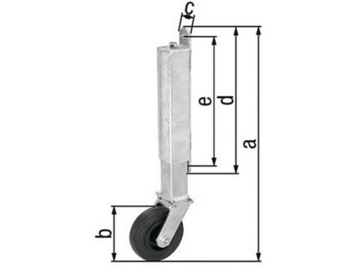 Gah 416850 torlaufrolle stahl - gah,
