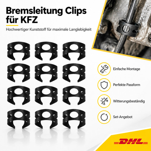 10x bremsschlauch halter - 10x,