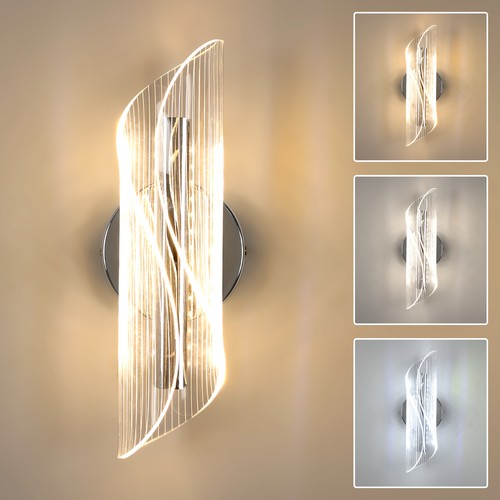 Chrom led wandleuchte - wandleuchte, innen