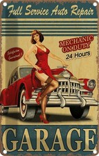 Blechschild 30x20 cm Pinup