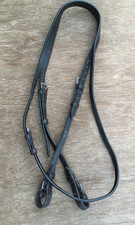 Genickstück m Backenstücken englisches Leder dunkelbraun Trensenteil engl Trense