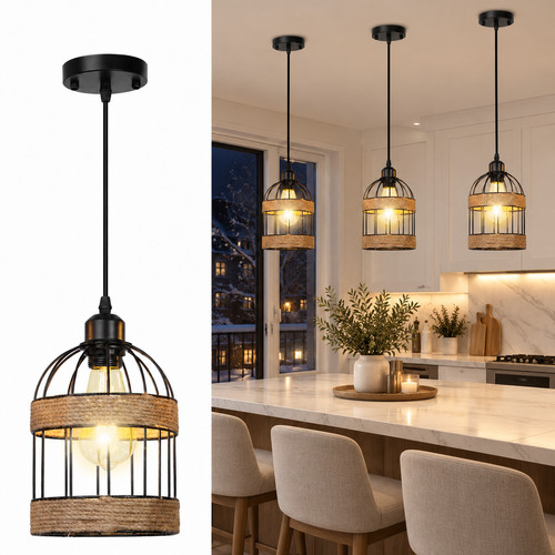 Esstischlampe rattan schwarz - esstischlampe,
