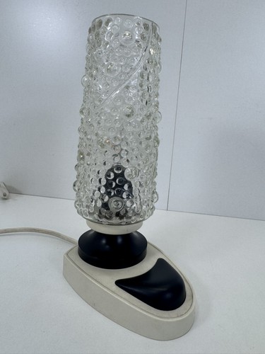 Vintage tischlampe glas noppen - tischlampe,