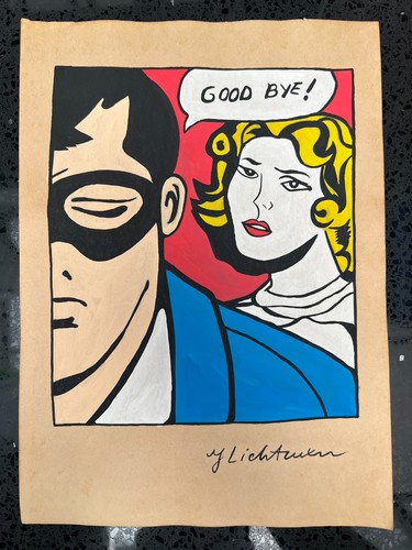Roy lichtenstein - lichtenstein, (handarbeit)