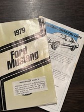 Ford Mustang 1979 Bedienungsanleitung Manual mit Inlet