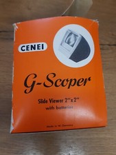 Cenei G-Scoper Diabetrachter Dia-Betrachter Dia Slide Viewer Mit OVP Alt Rar