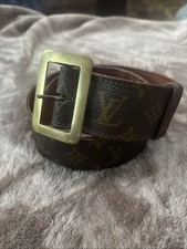 Original Vintage Louis Vuitton braun Monogramm Gürtel. 80 Cm