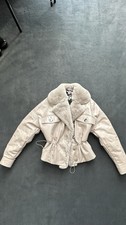 Neu echtes leder jacke beige - ,